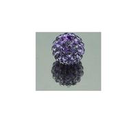 Lot de 150 perles rondes en strass en argile polymère de 8 mm, perles Shamballa noires et violettes en argile polymère pour loisirs créatifs, bracelets, colliers, boucles d'oreilles, bijoux