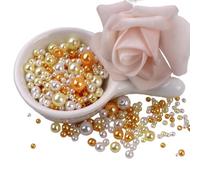 Lot de 150 petites perles artificielles à coudre de 3 à 8 mm avec trous pour la fabrication de bijoux