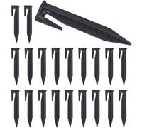 Lot de 150 piquets pour câble de délimitation pour robot tondeuse, piquets de terre pour robot tondeuse, câble de délimitation, tente, camping, compatible avec Husqvarna, Worx, Gardena, Robomow