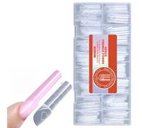 Lot de 150 plaques d'extension d'ongles professionnelles avec marqueurs de mesure, outils de qualité professionnelle, modèles de nail art