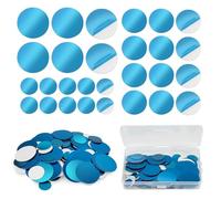 Lot de 150 plaques métalliques auto-adhésives - Plaque de support de téléphone en métal - Disque de montage de voiture ultra fin - Autocollant de rechange compact avec boîte de rangement - Feuilles