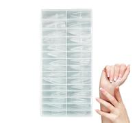 Lot de 150 pochoirs à ongles transparents à couverture complète pour femme, utilisation à la maison, salon, voyage, spa, studio