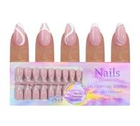 Lot de 150 pointes d'art français amovibles sans couture pour ongles pratiques pour femmes