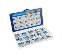 Lot de 150 potentiomètres - 6 mm - 15 valeurs - Résistance à couche de carbone - Assortiment de résistances - 100 Ω-2 MΩ - Kit de composants électroniques pour projets Arduino - Résistances réglables