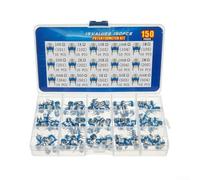 Lot de 150 potentiomètres de 6 mm, 15 valeurs standard pour l'optimisation du circuit d'expérimentation électronique et la substitution de composants