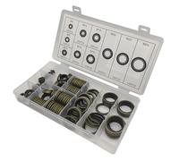 Lot de 150 rondelles d'étanchéité avec boîte de rangement - Ensemble complet de joints en caoutchouc - Installation simple pour les réparations automobiles