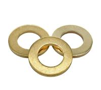 Lot de 150 rondelles plates en laiton, M6 métriques en bronze pour vis, boulons DIN 934, 6 mm ID, 12 mm OD, 1 mm d'épaisseur