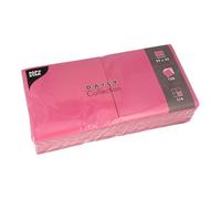Lot de 150 serviettes « Daily Collection » - Pliées en 4-32 x 32 cm - Fuchsia