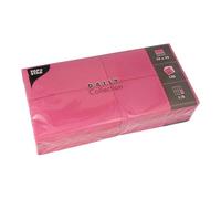 Lot de 150 serviettes « Daily Collection » - Pliées en 8-32 x 32 cm - Fuchsia