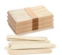 Lot de 150 Spatules en Bois - Cosmétiques Jetables pour l'Épilation - Bords Ronds et Propres - Idéal pour Travaux Manuels - 1,8 cm x 15 cm