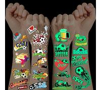 Lot de 150 tatouages de football pour garçons - Pour anniversaire d'enfant - Pour fête de football - Calendrier de l'Avent - Cadeaux de Noël