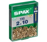 Spax International Vis à bois tête fraisée Pozidriv acier Ø2 mm x L10 mm Lot 150 pièces