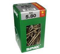 Lot de 150 vis acier tête fraisée torx SPAX, TF TX 5x80 WIROX