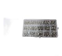 Lot de 150 vis et écrous à tête hexagonale M3 emballés ensemble avec de l'acier inoxydable 304 pour plus de résistance (D)