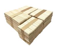 Lot de 1500 bâtons en bois brut - 4 tailles : 6,5 / 9,1 / 11,2 / 15 cm - Bord lisse pour la création de glace pop, bricolage, modélisme, projets d'art domestique et fournitures de salle de classe