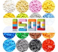 Lot de 1500 briques de construction classiques en vrac (formes et tailles assorties) | Compatible avec toutes les grandes marques de blocs de construction | Jouet STEM créatif à faire soi-même pour