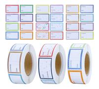 Lot de 1500 étiquettes de congélation à étiqueter, 25 x 40 mm, autocollantes, étiquettes de date alimentaire, faciles à décoller, pour cuisine, verres, bouteilles, confitures