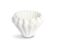 Lot de 155 filtres à café ondulés blanchis compatibles avec les machines à café standard y compris Kalita et Origami