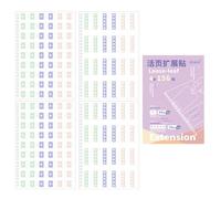 Lot de 156 autocollants de renforcement des trous | Renforts colorés pour pages perforées, pour carnet de notes, fournitures de vente au détail, marque-pages, marqueurs de rappel