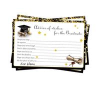 Lot de 16/24 cartes de conseil de fin d'année 15,2 x 10,24 cm pour l'école d'études supérieures ou la décoration de fête de remise des diplômes en papier décoratif