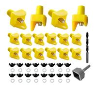 Lot de 16 accessoires de poulet pour l'eau - Support latéral horizontal - Pour l'eau et les tétons