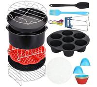 Lot de 16 accessoires pour friteuse à air chaud - Compatible avec les friteuses de 7 6 à 9 5 litres
