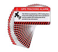 Lot de 16 Autocollants de Suivi GPS Antivol - Panneau d'Avertissement et Adhésif Statique pour Voiture, Fenêtre, Moto, Vélo, Véhicule