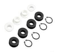 Lot de 16 bagues de tondeuse 5740-2 7434-1 - Kit de réglage pour tondeuse Walker - Convient aux ponts de 91,4 à 142,2 cm, 4 bagues, 4 anneaux de serrage, 4 bagues d'amortisseur