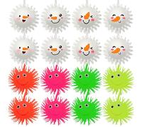 Lot de 16 balles de hérisson lumineuses à LED multicolores pour enfants, fête, cadeau d'anniversaire d'enfant, cadeau de fête