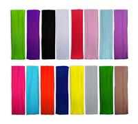 Lot de 16 Bandeaux de Sport élastiques antidérapants, colorés, Unisexes Bandeaux de Fitness colorés, pour la Course, Le Cyclisme, Le Yoga, Le Tennis