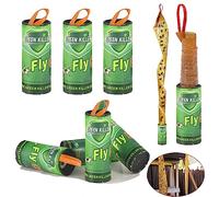 Lot de 16 bandes adhésives pour piège à mouches, bande adhésive contre les mouches des fruits et mouches des fruits, pour l'intérieur et l'extérieur (16)