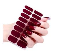 Lot de 16 bandes d'autocollants pour ongles 3D pour lampe UV - Autocollants tendance pour nail art - Faciles à enlever - Sans bulles
