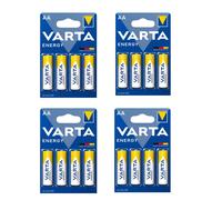 Lot De 16 Batteries Alcalines AA Varta Energy LR6 1.5V Pour Appareils