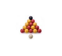 Lot de 16 billes de billard - 57 mm résine - billard anglais - 8 pool - B088
