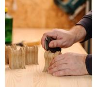 Lot de 16 blocs de ponçage à la main pour bois, réparation de voiture, polissage de meubles, en mousse de polyuréthane, jaune et blanc