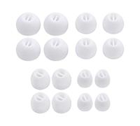 Lot de 16 bouchons d'oreille de rechange compatibles avec Sennheiser CX 3.00 CX 5.00 CX 6.00 CX 7.00 Écouteurs en silicone Blanc