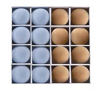 Lot de 16 boules de Noël en velours pelucheux pour toutes vos idées de décoration festive (Style7)