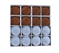 Lot de 16 boules de velours ravissantes en peluche pour la joie des fêtes et la décoration (style 5)