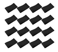 Lot de 16 bracelets noirs élastiques noirs pour cérémonie commémorative, bracelets de sport avec boucle fermée, adaptés pour les commémorations, les funérailles et les usages sportifs