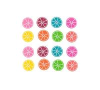 Lot de 16 breloques à vin en silicone en forme de tranche de citron, lavables et réutilisables, idéales pour les dégustations de vin et les dîners, festifs et pratiques