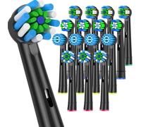 Lot De 16 Brossettes,Pour Oral B,4 Brosses Sensitive Brush,4 Brosses De Précision,4 Brossettes De Nettoyage En Profondeur,4 Embouts Cross Clean,Compatibles Avec Les Brosses À Dents