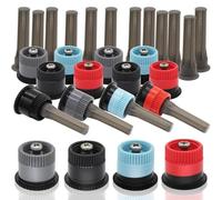 Lot de 16 buses d'arrosage à arc variable de rechange pour chasseur, RainBird, buse d'arrosage réglable haute efficacité pour pelouse de jardin (6 AN, 10 AN, 15 AN, 17 AN)