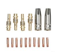 Lot de 16 buses de soudage TIG pour torche 15AK MIG/MAG, compatibles avec pointes en tungstène de 0,8 mm et 1,0 mm, accessoires de tête de soudage consommables (0,8 mm)