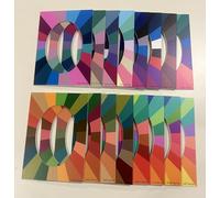 Lot de 16 cadres Armochromie Sous-groupes Méthode 12+4 - Nuances de couleur codées pour conseil en image professionnelle - Outil d'analyse armochromatique avancée - Maison Image Academy