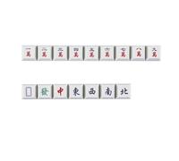 Lot de 16 capuchons de clavier Mahjong sublimés pour commutateurs MX - Clavier mécanique - Hauteur d'imagination - Clavier mécanique standard
