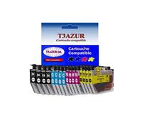 Lot de 16 Cartouches d'encre compatibles Brother LC3213XL pour Brother MFC J895DW - (Noir et Couleur)