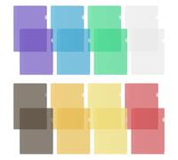 Lot de 16 Chemise Plastique A4, Pochette A4, Sous Chemises Couleurs a4, Transparent Plastique Sous Chemises, Dossiers Transparents, pour Ranger et Classer Documents, Pour Le Bureau l'Écol (8 Couleurs)