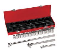 Lot de 16 clés à douille, SAE, 1,27 cm