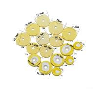 Lot de 16 clés de flûte en cuir pour plaquettes de soutien aux ajustements de régulation de la flûte et mesures de prévention des fuites