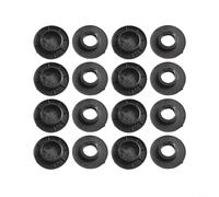 Lot de 16 clips de fixation pour tapis de sol de voiture - Boutons de rétention pour moquette, clips de fixation en plastique noir pour sécuriser les tapis de sol, non